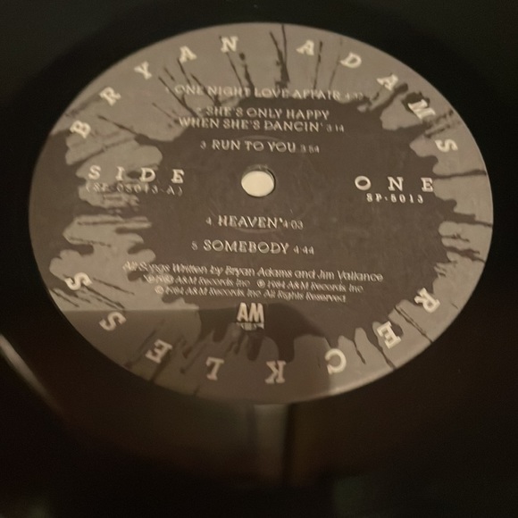 Bryan Adams reckless LP vinyl record album vintage 1984 - Picture 6 of 9